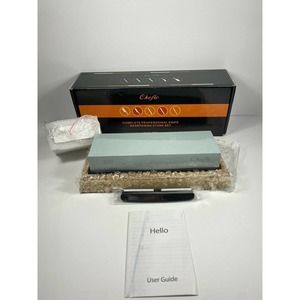 Whetstone Knife Sharpener Stone Set Dual Sided Grit 400/1000 With Non-slip Base
